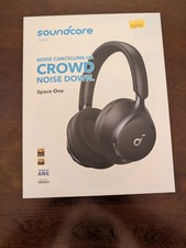 Soundcore Space One by ANKER Wireless Over-Ear Headphones - Jet Black