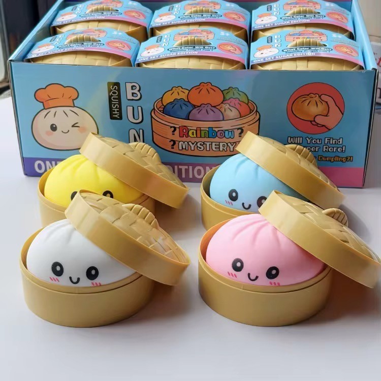 Dumpling Squishy Mystery Blind Pack – Soft Bun Stress Toy Random Surprise