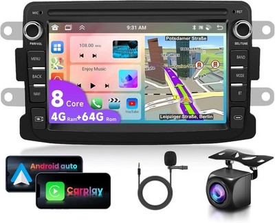 Autoradio Android15 Carplay Für Renault Dacia Duster Sandero Dokker Logan Lodgy
