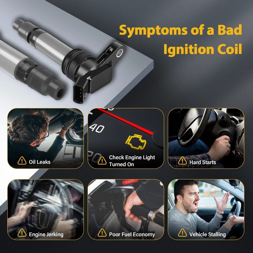 Nuevo 6 bobinas de encendido UF594 para Volvo XC90 XC60 S80 XC70 Land Rover LR2 3,2 L S60 Foto 3 de 4