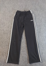 Adidas Track Sweatpants Youth Boys 18-20 black Straight Leg Drawstring Pockets