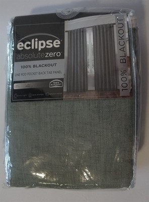 Eclipse Absolute Zero Blackout Panel 50 x 84 Nora Solid Sage Green