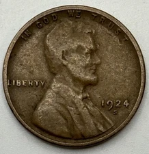 1924 S - Lincoln Wheat Penny - G/VG X-632