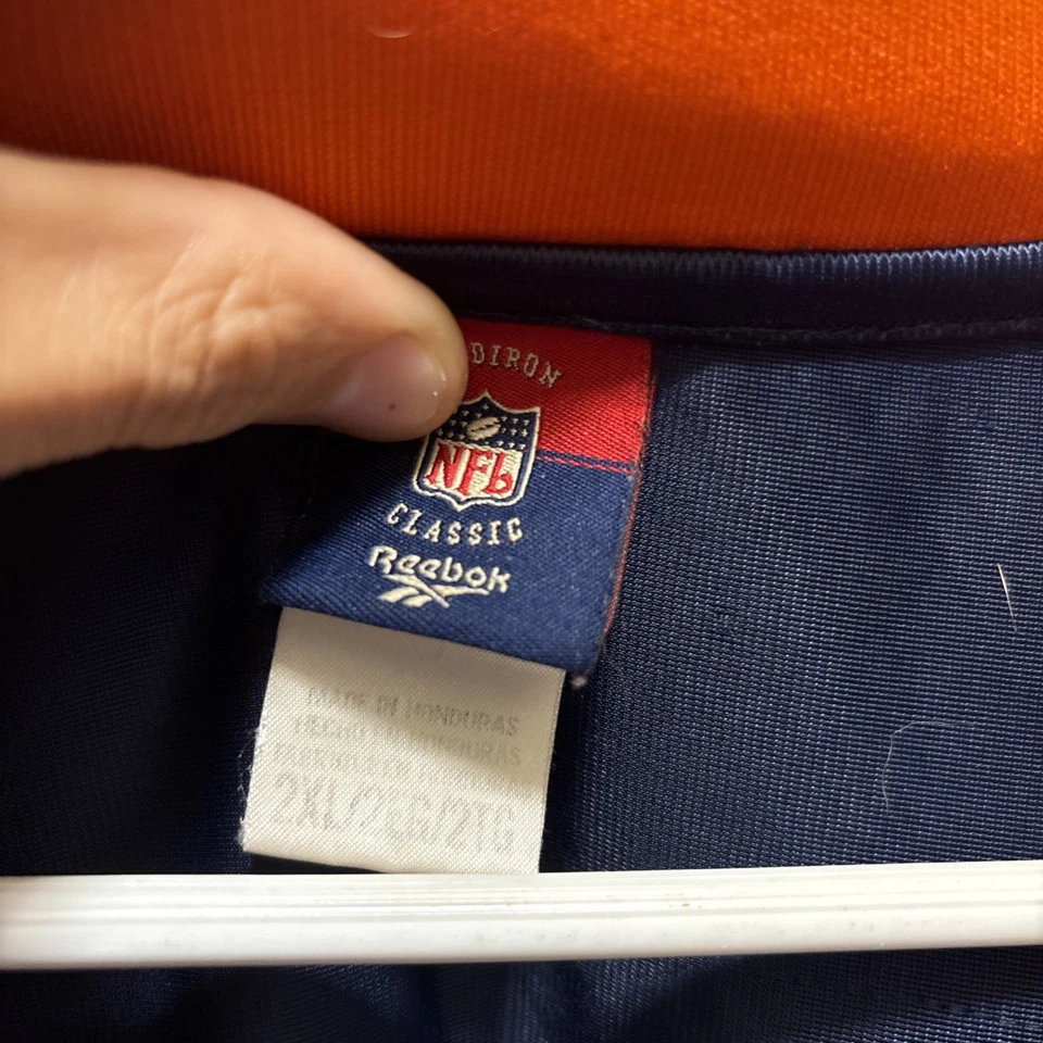 Camiseta Vintage Terrell Davis Denver Broncos Reebok Throwbacks 1998 2XL Casa - Imagem 4 de 4