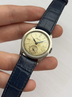 Reloj Minerva Vintage Steel Coin Edge Case. Caliber 12