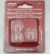 (3-Pk) Danco Index Button for Price Pfister Faucets Clear 80677