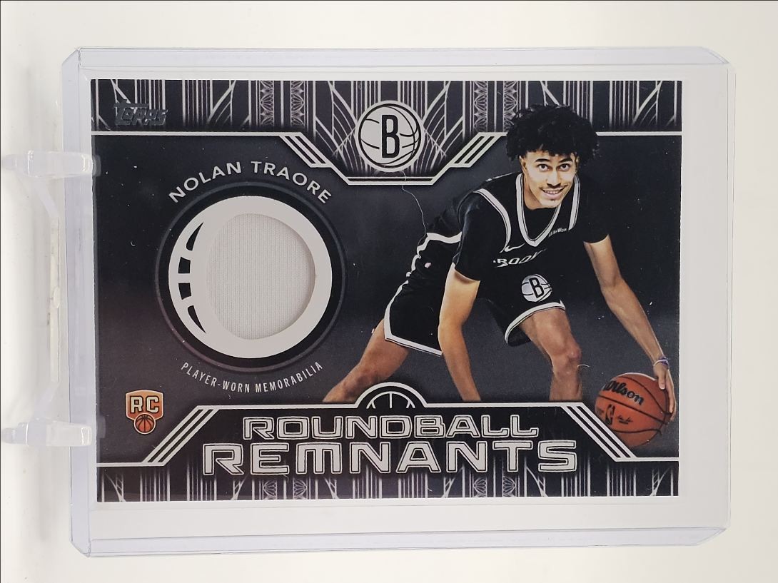 NOLAN TRAORE 2025-26 TOPPS ROOKIE ROUNDBALL REMNANTS PATCH NETS RC Q2264