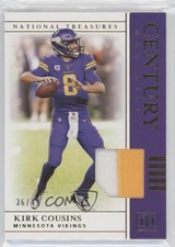 2019 Panini National Treasures Century Materials Prime 36/49 Kirk Cousins 1u6