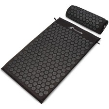 ProsourceFit Acupressure Mat and Pillow Set for Back/Neck Pain Relief and Mu...