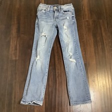 BKE Boys Jeans Conner Straight Blue Light Wash Denim Size 10