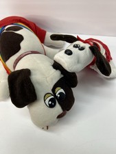 2 Vintage Tonka Pound Puppies Rumple Skins 1985 Rainbow Suspenders  Mini Hearts