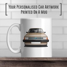Austin Metro MK1 Artwork coffee mug, Classic Car Gift idea, Add Reg & Colour