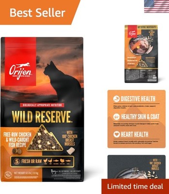 Wild Reserve Dry Cat Food Free-Run Chicken & Wild-Caught Fish Recipe 6.5lb Bag