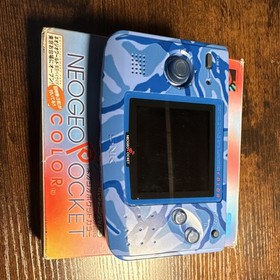 SNK Neo Geo Pocket Color NTSC-J Console w/ Box +MegaMan Game Cartridge Lot