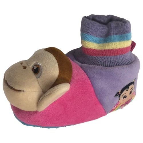Cocomelon Toddler Girls Elephant & Monkey Slippers House Shoes 11-12 - Picture 2 of 3