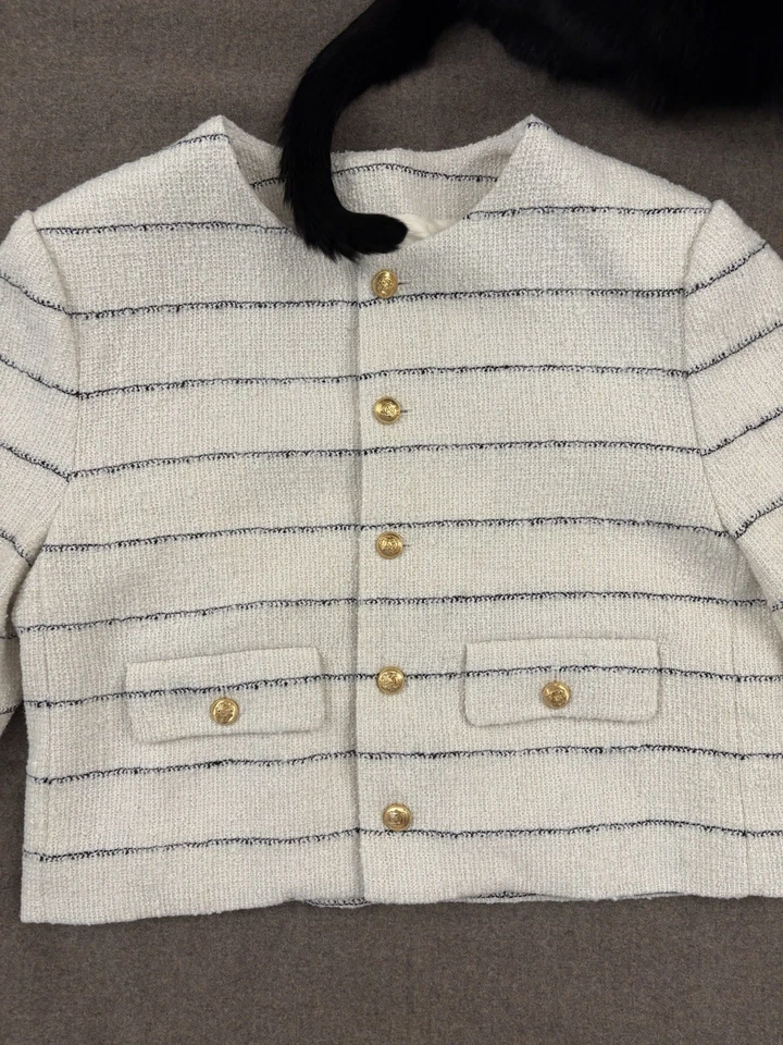 Abrigo, blazer, traje CHANEL talla 8 Foto 4 de 4