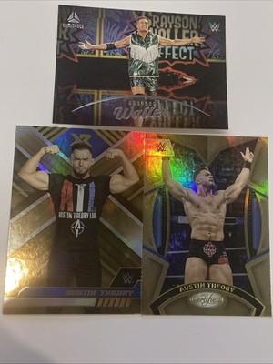 2023 WWE Chronicles 3 Card Lot Austin Theory Bronze Parallel s & Grayson Waller