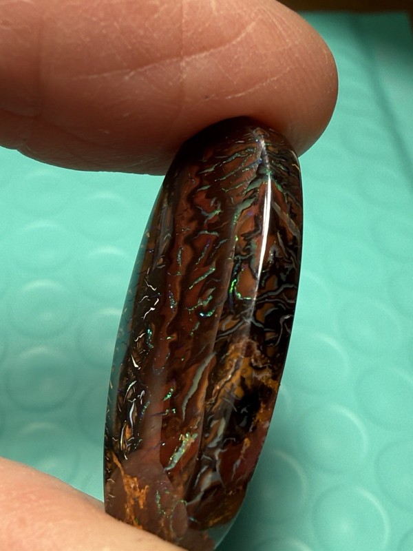 Boulder Opal Cabochon. Brown and Multicolor. Great for jewelry making