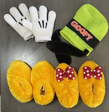 Disneyland Goofy Sombrero Guantes Minnie Mouse Zapatillas Paquete Peluche Disfraz Adulto