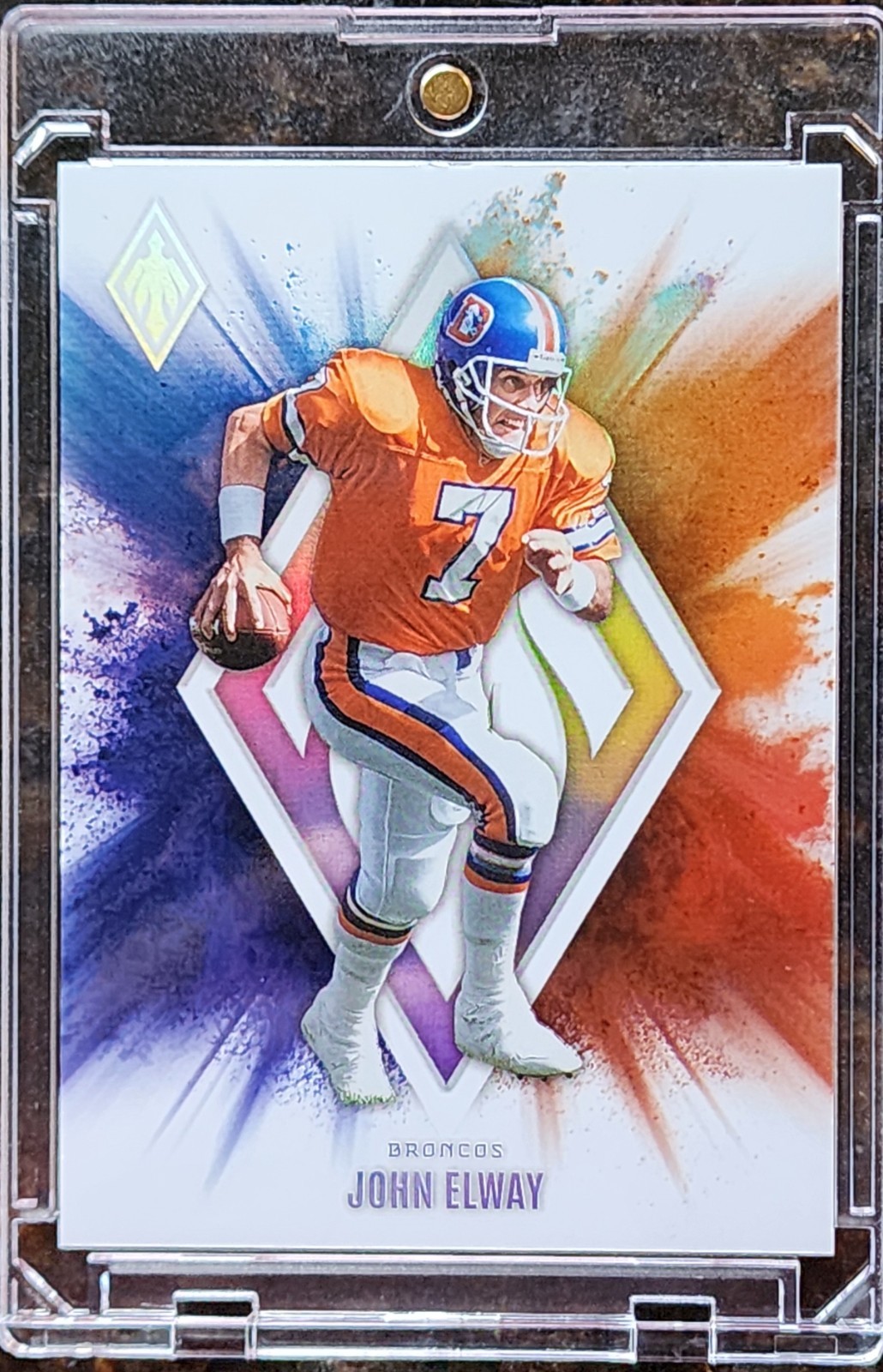 💥🌈2025 Phoenix JOHN ELWAY COLOR BLAST Ultra-Rare Case Hit SSP Broncos CLEAN!💥
