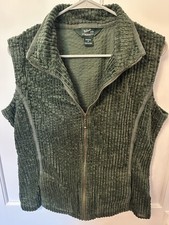 Woolrich Kinsdale Vest Womens Deep Atlantic Green Wide Wale Corduroy Size M