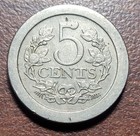 NETHERLANDS 1907 Five Cents KM# 137 Choice EF+ AU Original Surfaces Coin — photo 2