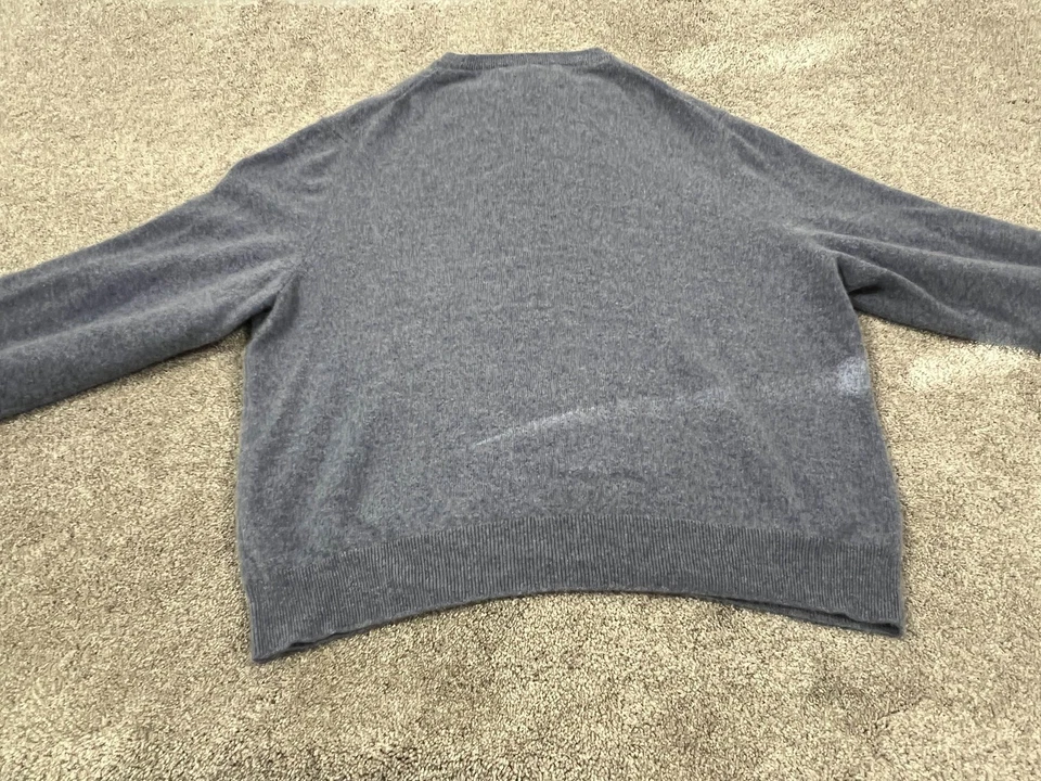 Suéter de cuello redondo The Men's Store Bloomingdale's para hombre 2XL azul cachemir Foto 3 de 4