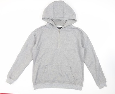 Maniere de Voir Herren Pullover Hoodie grau Baumwolle Größe L - Taschen