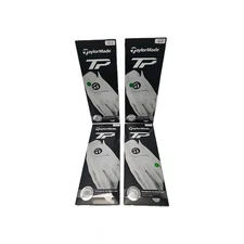 NEW Lot of 4 TaylorMade TM21 2021 TP Golf Glove Womens RH Medium OFF WHITE