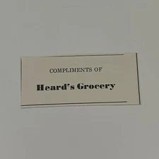 Compliments Of Heard's Grocery 1950 Paoli Indiana Ad SAH1-S27