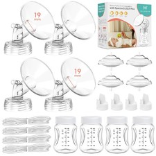 Pump Parts 4PCS Replacement Kit for Spectra S1/S2/S9 19MM, White