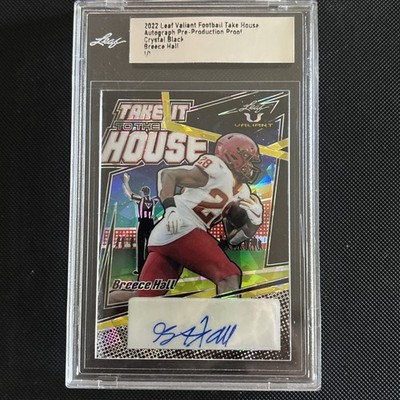 1/1 Breece Hall Take It To The House Crystal Black Auto Pre-production Proof ￼￼