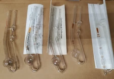 5 pcs Cannon Fenske Calibrated Uncalibrated Viscometers Sizes 200, 400, 500, 650