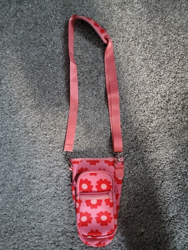 Water Bottle Holder with Strap Carrier Bag with Phone Pocket in Size S