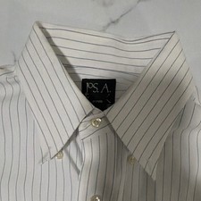 Jos. A. Bank Traveler's Collection Tailored Fit 16-34 Cotton Stripe Shirt