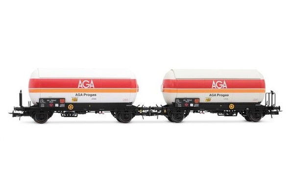 Jouef 2-Teiliges Set Zweiachsiger Gaskesselwagen Sncf Aga Progas Ep. Iv HJ6289-image