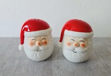 NWT Ceramic Santa Claus Salt & Pepper Shaker Set