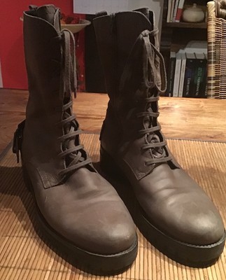 Schmenger Manufaktur EchtlederSchnürstiefeletten  Boots Antikbraun 41