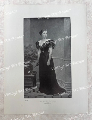 James Sant Mrs Kenneth Mackenzie Portrait 1897 antique art print