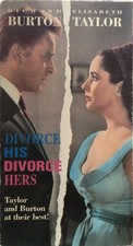 Divorce His, Divorce Hers (VHS, 2-Tape Set) Elizabeth Taylor-Richard Burton 