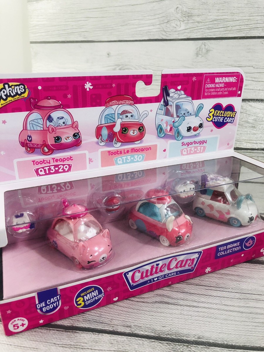 NEW in Box -Shopkins Cutie Cars Tea Brake Collection QT3 29, 30