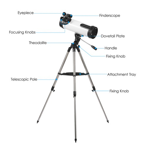 375X Astronomical Telescope High Power Monocular Telescope Refractor Spottin - Picture 4 of 10