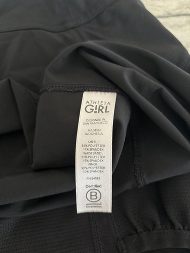 Athleta Girl School Day Skort Black Size XL 14 - Picture 3 of 11