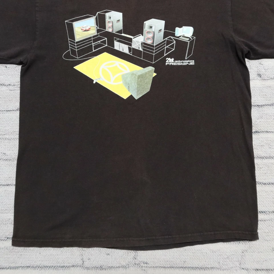 Vintage 90s Fresh Jive 21st Century Stations Shirt Made in USA Music Records - Image 4 of 4