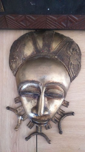 maschera africana in bronzo. Maschera in bronzo Africain - Foto 12 di 12