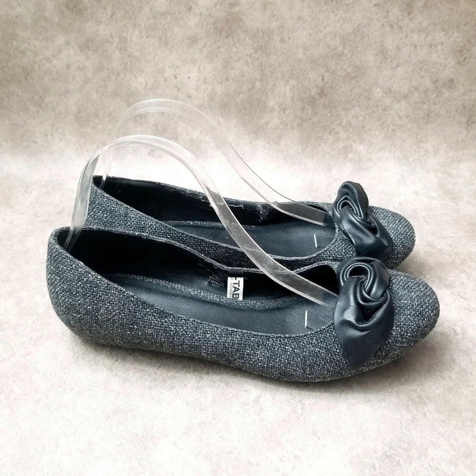 Женские текстильные туфли без застежек на низкой танкетке Xhilaration 09600431 размер 9,5 M серые - Изображение 4 из 4