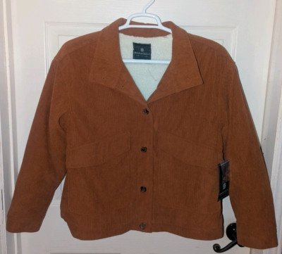 Bagatelle Brown Corduroy Jacket size Large NWT
