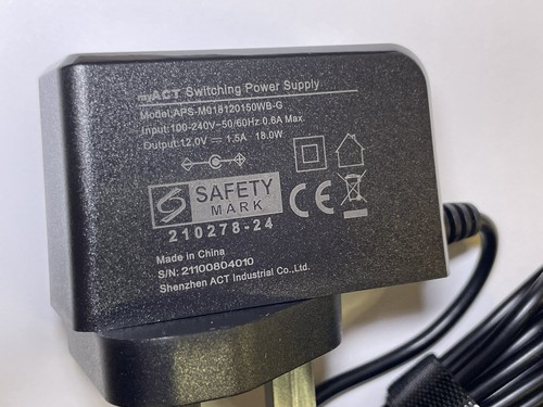 Replacement 12V AC-DC Adaptor for House of Marley Stir It Up Wireless Turntable - 第 4/9 張圖片