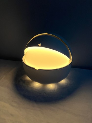 LAMPADA DA TAVOLO DI LAMPERTI ANNI 60 SPACE AGE TIPO PALPEBRA ICO PARISI ECLISSE - Foto 7 di 15