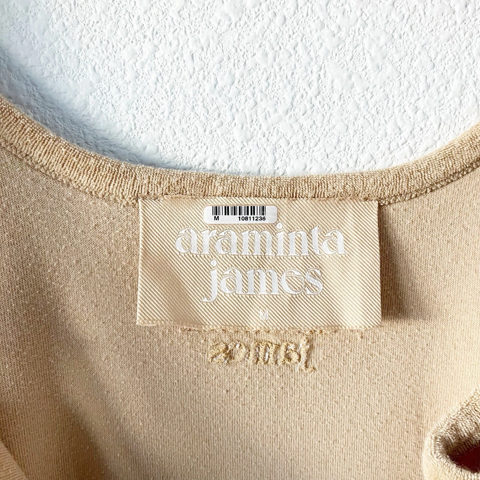 PALM ANGELS Abito midi Araminta James Terry Vacay colore marrone taglia M